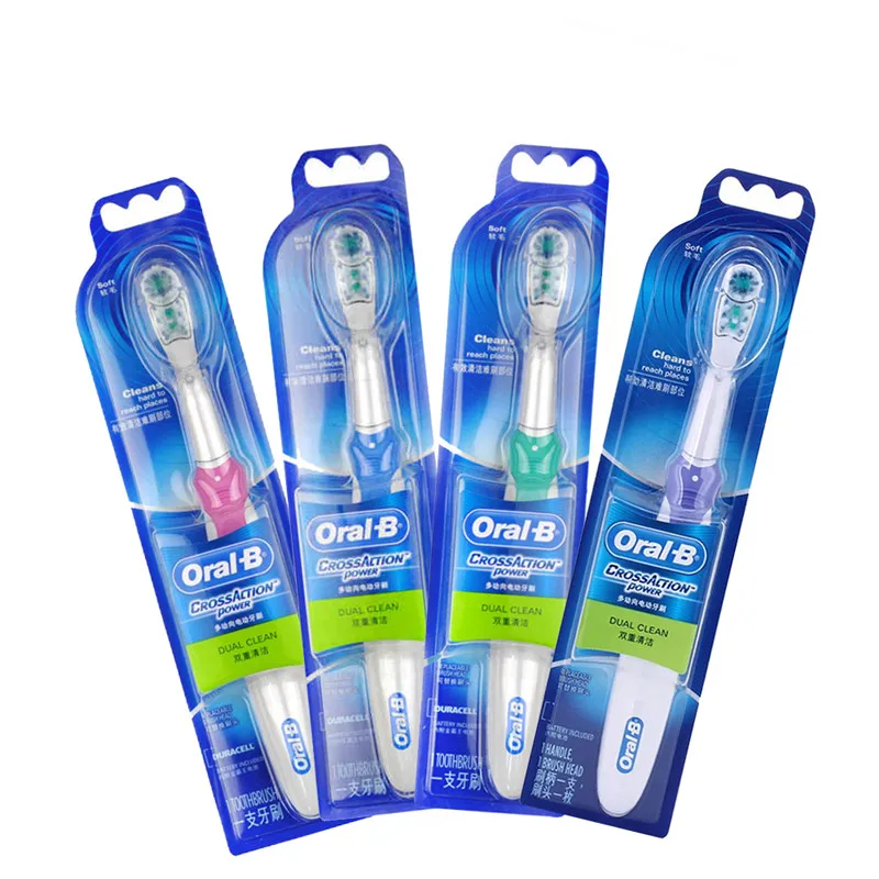 Электрическая зубная щетка Oral B Cross Action для отбеливания зубов электрическая без