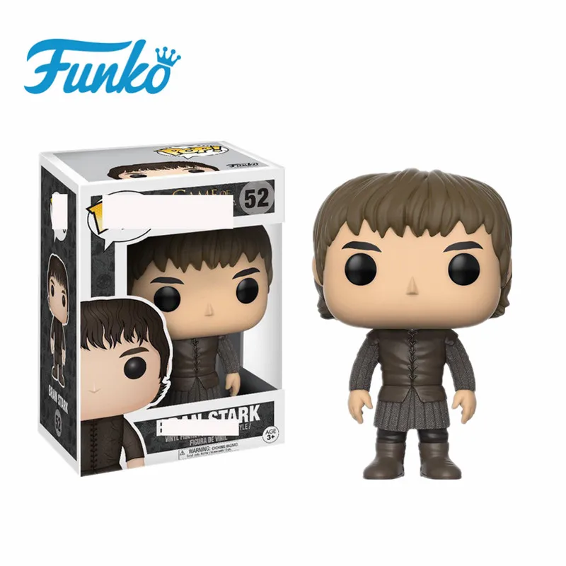 1 шт. FUNKO POP Игра престолов Бран Старк #52 трехглазый Ворон Skinchanger виниловые куклы