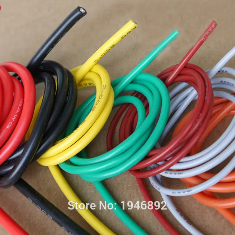Гибкая силиконовая проволока 18 AWG 10 цветов кабель RC диаметр 2 3 мм луженая медная