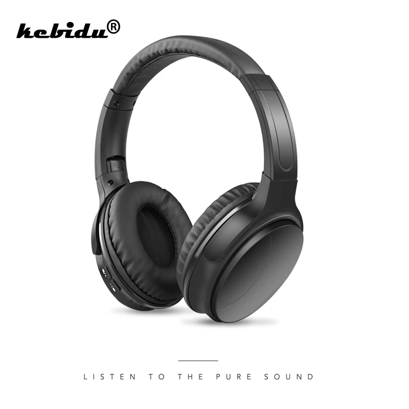 Kebidu Беспроводной Bluetooth 5 0 наушники Складная гарнитура стерео с микрофоном для