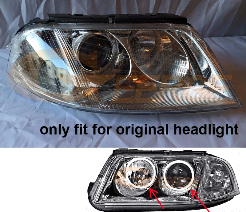 Для Volkswagen VW Passat B5.5 3BG 2001 2002 2003 2004 2005 галогенные фары отличные ультра яркие smd комплект светодиодов «глаза ангела» DRL