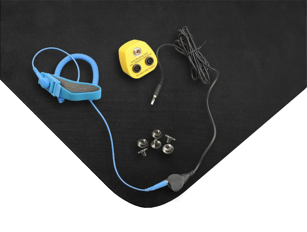 Бесплатная доставка черный серый проводящий стенд антистатический коврик 2 м