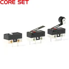 10 шт., ограничительный мини-переключатель с микромышкой, кнопка Tact, 1A 125 В переменного тока, 3 булавки, микропереключатель