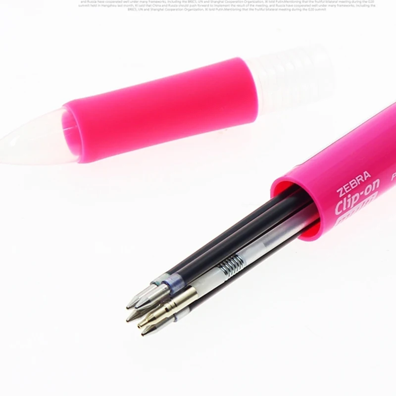 Ручка шариковая Zebra B4SA1 5 в 1 0 7 мм 4 цвета с зажимом механические карандаши 3