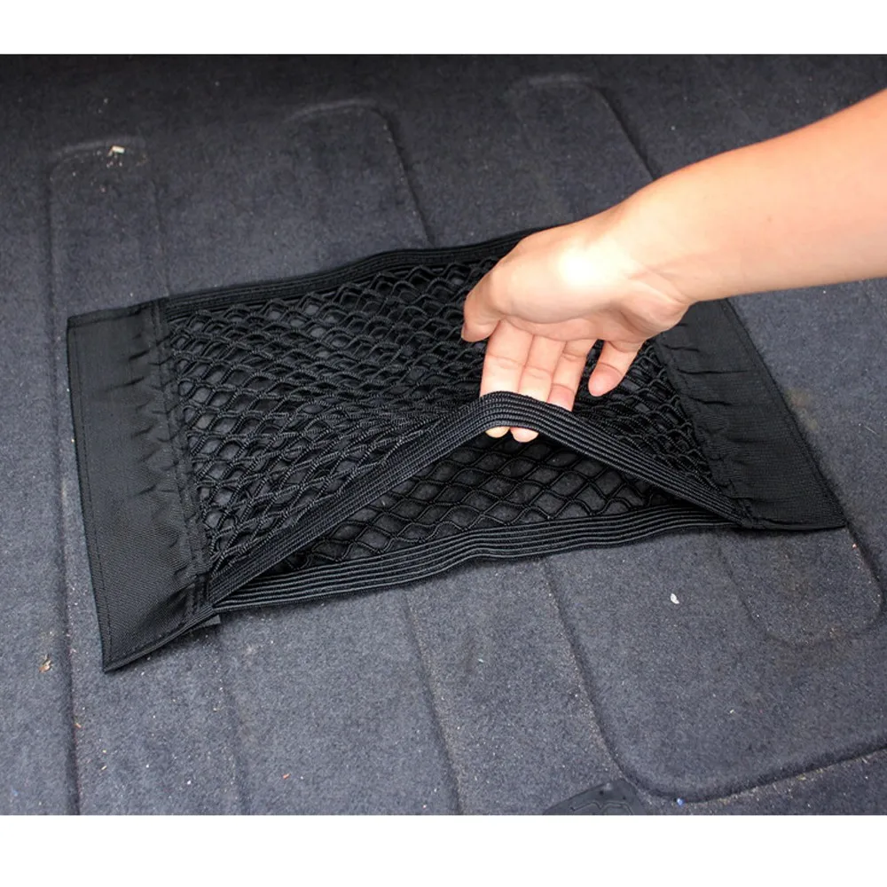 Universal Car Seat Back Storage Mesh Net Bag 40cm*25CMCar Styling Luggage Holder Pocket Sticker Trunk Organizer | Автомобили и