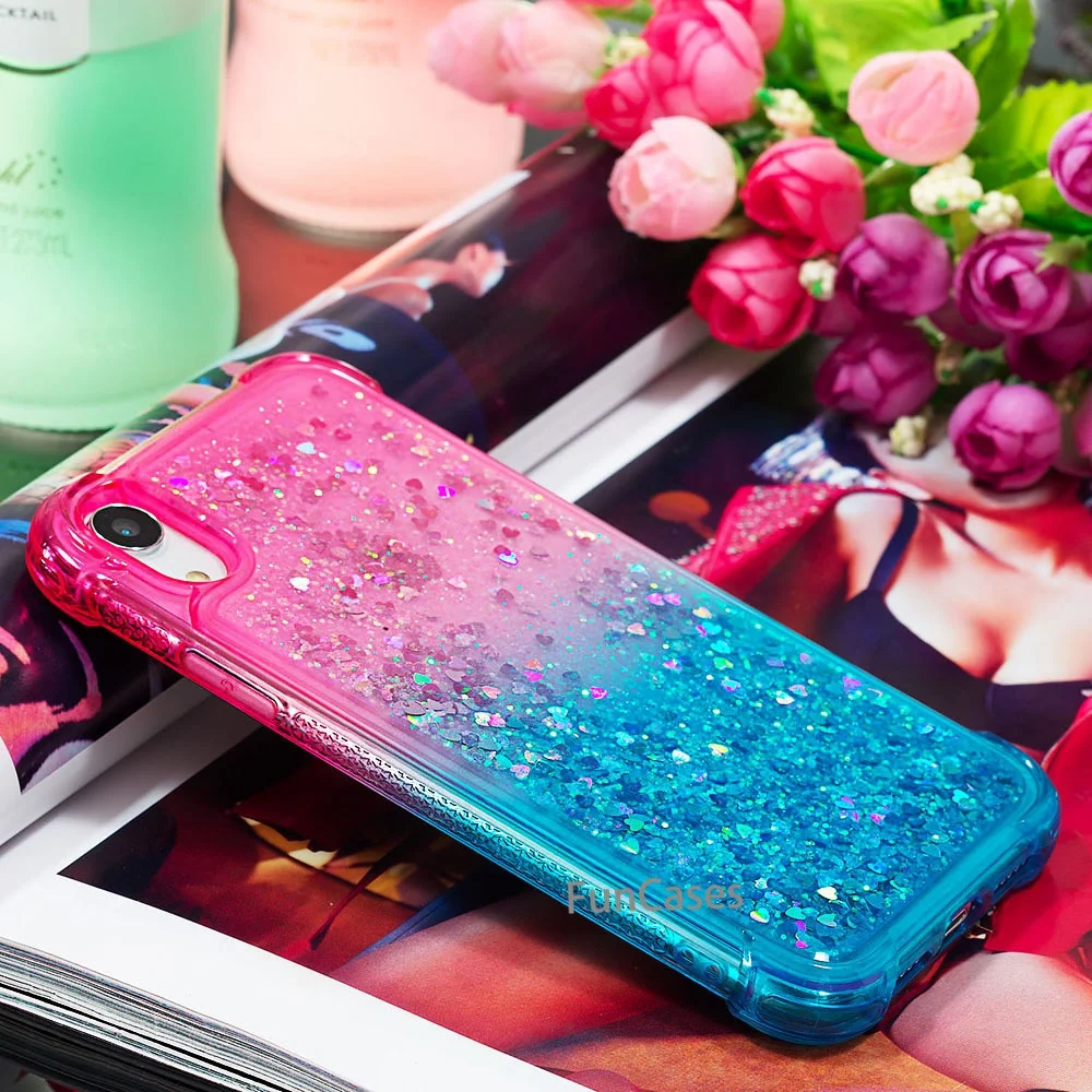 Для iPhone Xr жидкий Жесткий ПК прозрачный телефон оболочка для XR чехлы мобильного