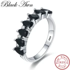 Женский свадебный перстень BLACK AWN, Свадебный перстень из чистого серебра 925 пробы с каплями воды, обручальные кольца G097