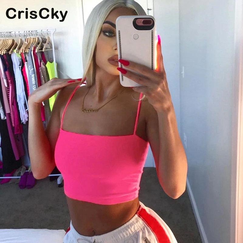 CRISCKY новые сексуальные Клубные женские майки с открытыми плечами без рукавов