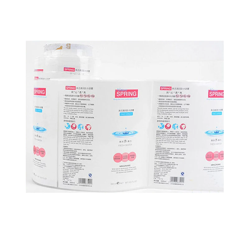 Оптовая продажа наклейка с логотипом на заказ рулон для жидкого мыла