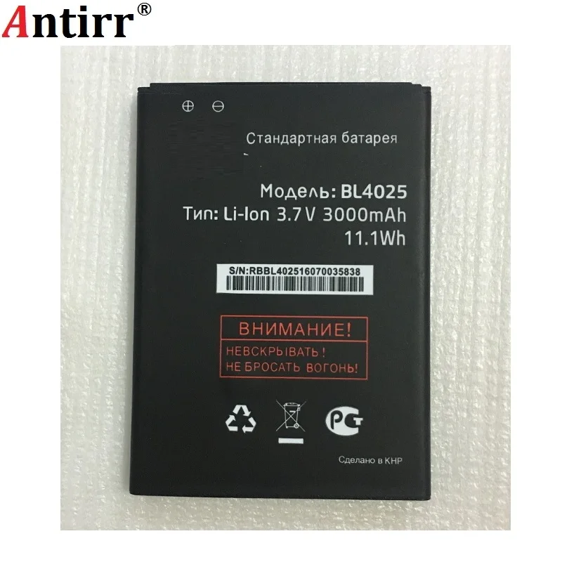 3000 мАч 100% новый аккумулятор BL4025 для Fly IQ4411 Quad Energie 2 BL 4025 батареи|mobile phone battery|battery