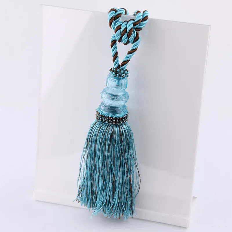 Украшение дома шторы cip кисточки подвесной мяч с мелкими стразами в форме ручки