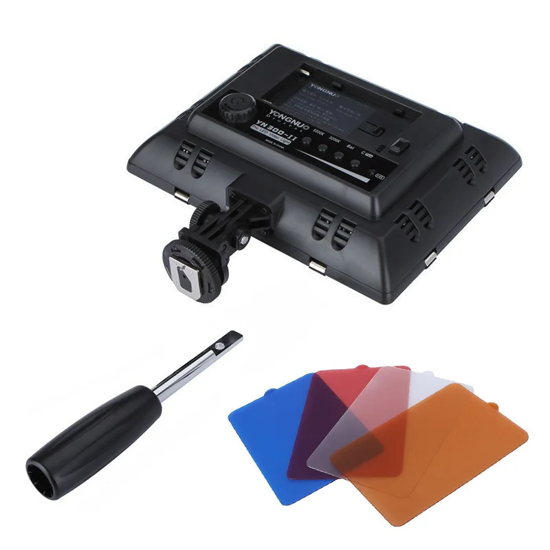 Цена Yongnuo YN-300 YN300 II 3200-5500k LED светильник Video Photography Kit для видеосъемки Скидка Yongnuo YN-300 YN300 II 3200-5500k LED светильник Video Photography Kit для видеосъемки