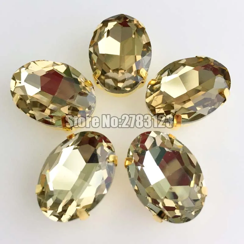 Золотая светильник Нова светло кофейная овальная форма плоская задняя