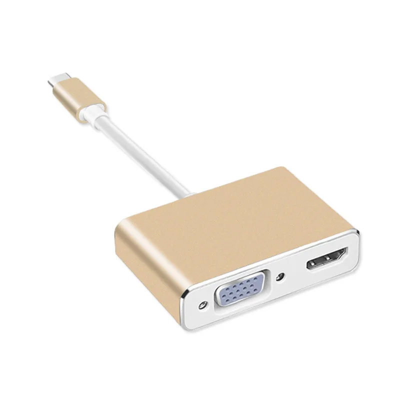 Тип usb C к HDMI 4 К адаптер VGA USB конвертер для macbook pro samsung s8 note8 s9 3 1 dongle huawei p10 p20