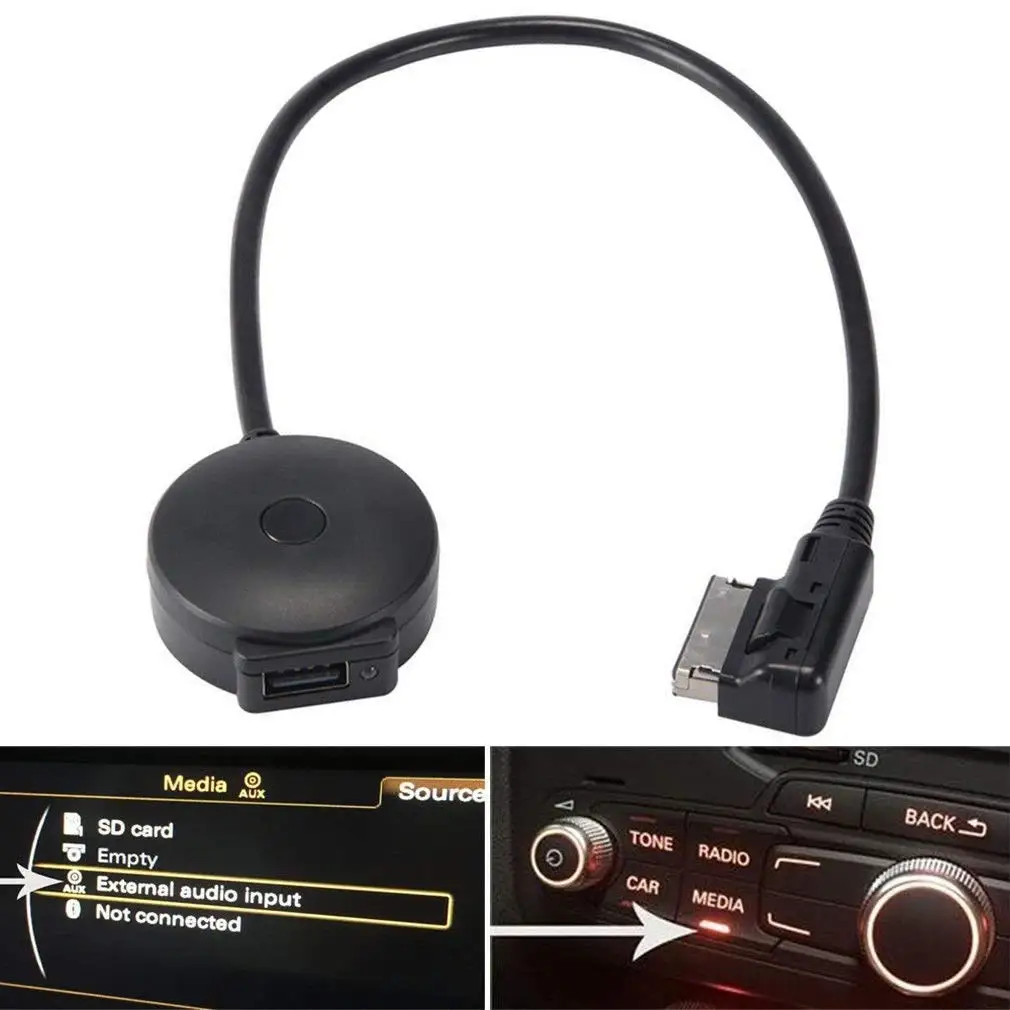 Автомобильный беспроводной Bluetooth Aux адаптер AMI MMI MDI usb кабель для Audi A1 A2 Q6 Q7 Q8 conection