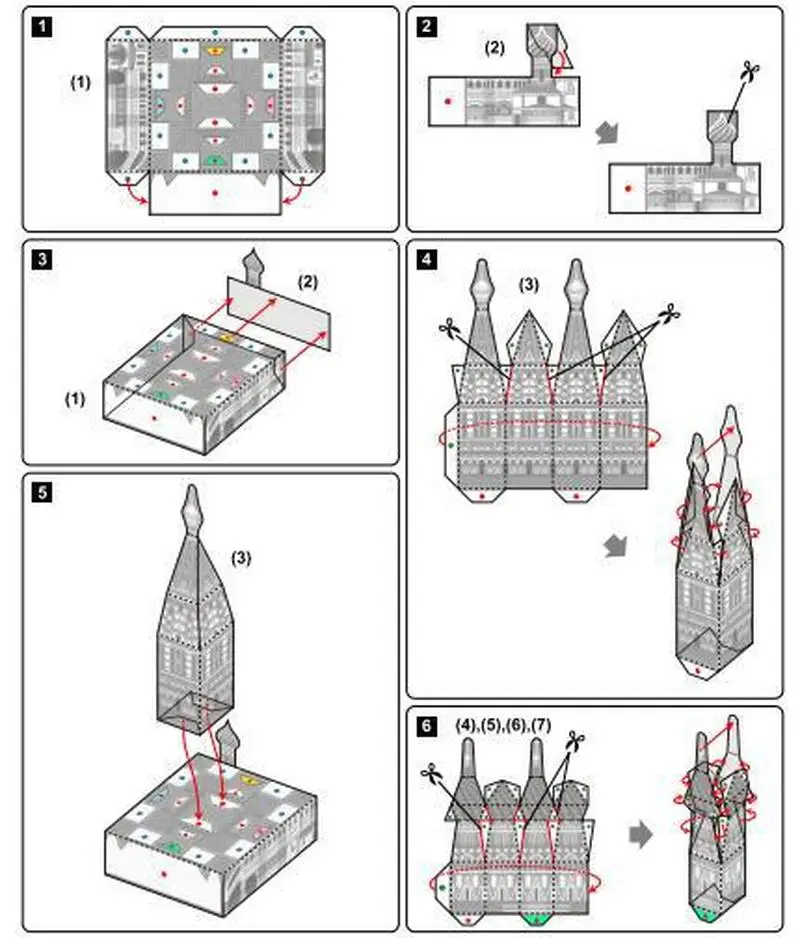 3D бумажная модель Космонавтика картон дом для детей игрушки архитектурная