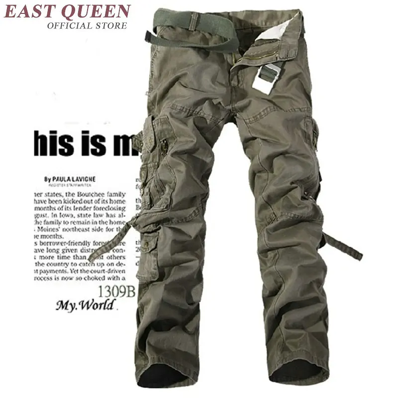 Брюки-карго Мужские штаны-шаровары мужские брюки-карго в Военном Стиле брюки
