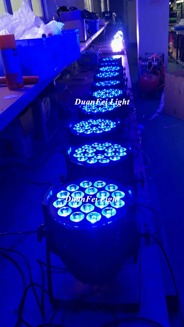 12 шт. светодиодный светильник dmx 18x12 Вт rgbw 64 шт.|Эффект освещения сцены| |