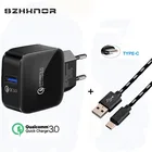 Быстрая зарядка 3,0 USB зарядное устройство адаптер питания для LG G6 V30 для Elephone U  U Pro Z1  BQ Aquaris X  X Pro + Тип C USB