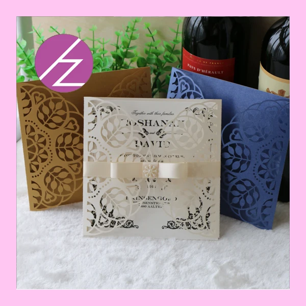 

100pcs/lot flower shape party wedding invitation handmade card QJ-65