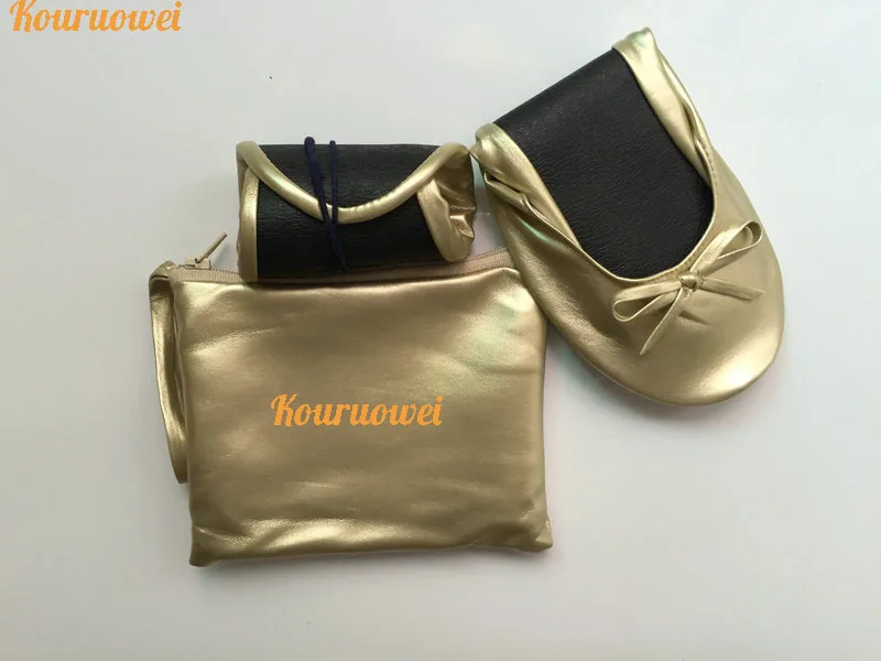 Бесплатная доставка! Индивидуальные Модные цветные балетки складывающиеся