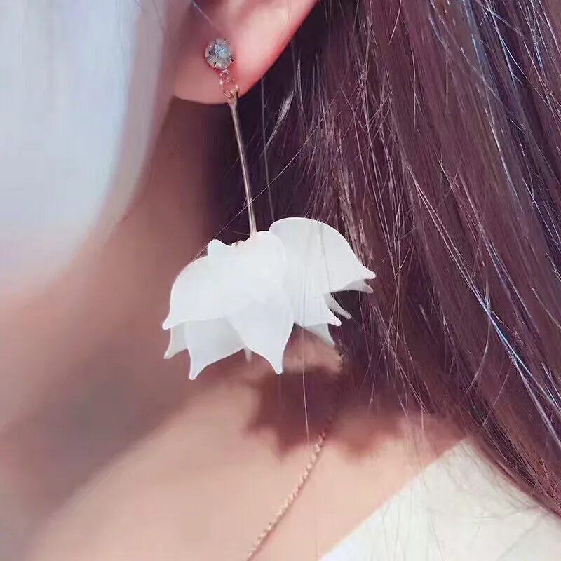 Женские Висячие серьги boucle d'oreille длинные висячие с кисточками и большими