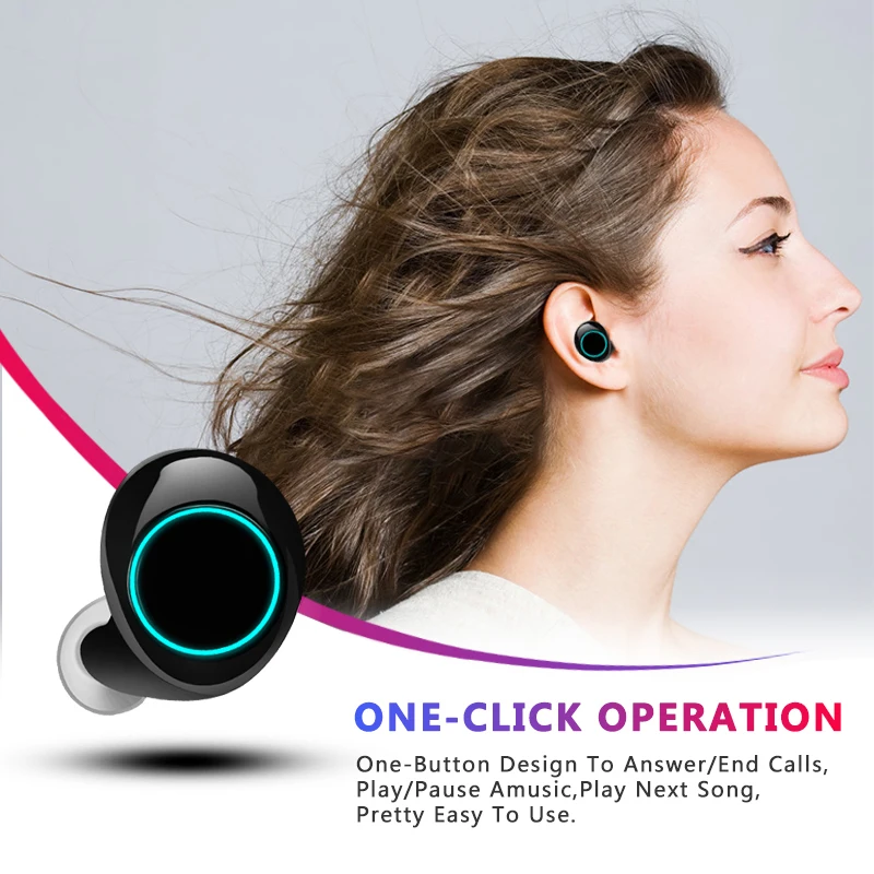S7 TWS Bluetooth наушники беспроводные наушники стерео гарнитура с микрофоном и зарядным устройством алюминиевый сплав
