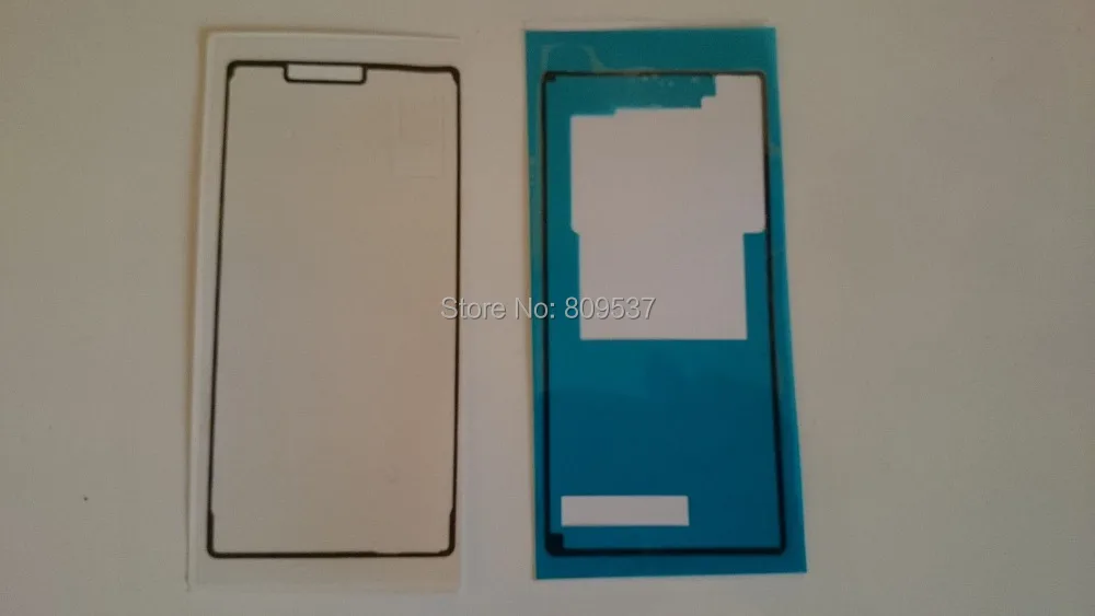 Для Xperia Z3 D6603 D6643 D6653 D6616 передняя рамка Корпус Adhesve крышка батареи наклейка |