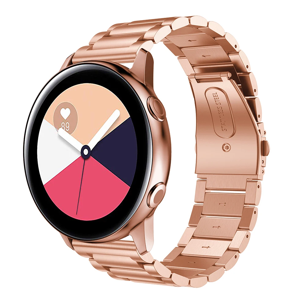 Браслет из нержавеющей стали 316L для Samsung Galaxy Watch Active браслет с металлическими