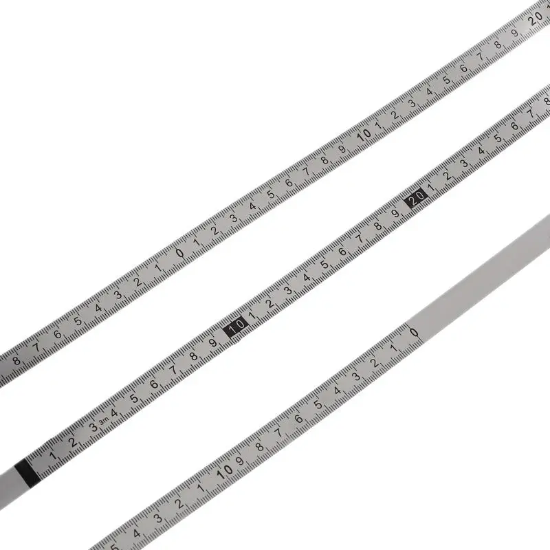 

Self-Adhesive Measuring Tape with Adhesive Backing, Left To Right Reading, Right To Left, Middle to both sides, Stainless Steel