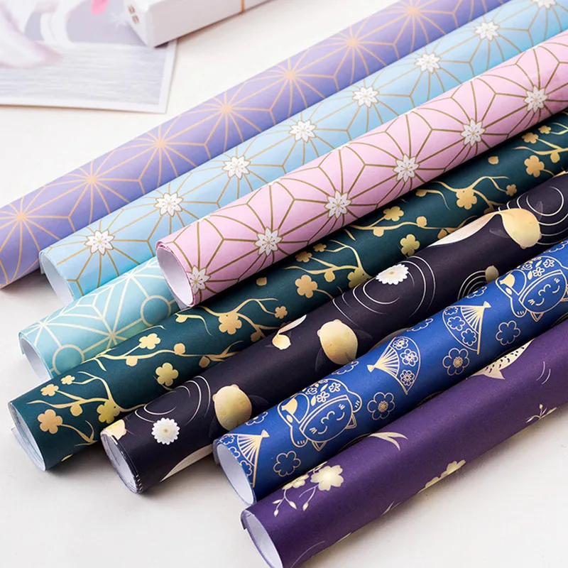 50*70cm 8pcs/lot Gift Wrapping Paper Handmade DIY Packaging Material Kraft Bouquet Florist Supplies | Дом и сад