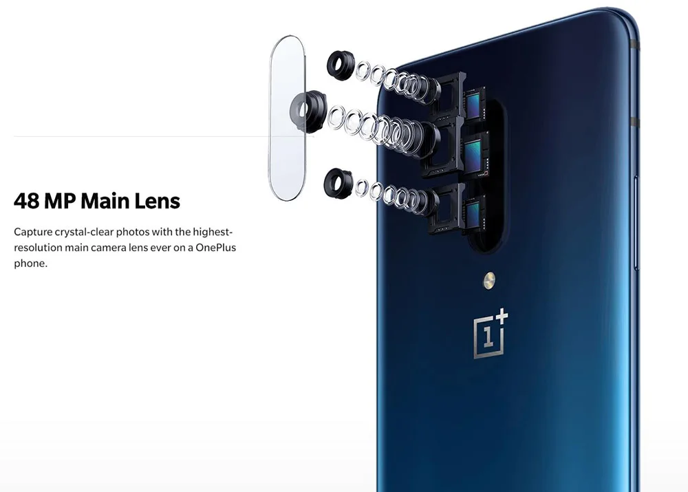 OnePlus 7 Pro 6,6" Восьмиядерный NFC мобильный телефон Snapdragon 855 48MP Тройная камера 3120*1440 4000 мАч батарея 4G LTE смартфон