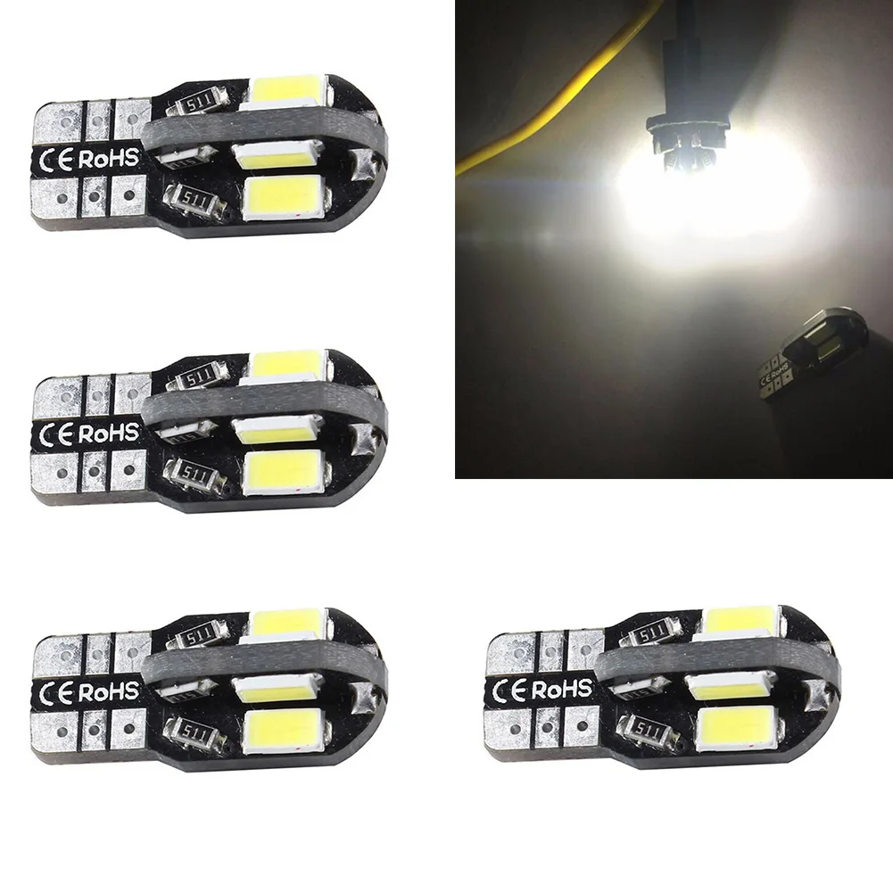 4 шт./лот Canbus T10 8smd 5630 5730 СВЕТОДИОДНЫЙ Свет автомобиля W5W 194 SMD светодиодный шарик