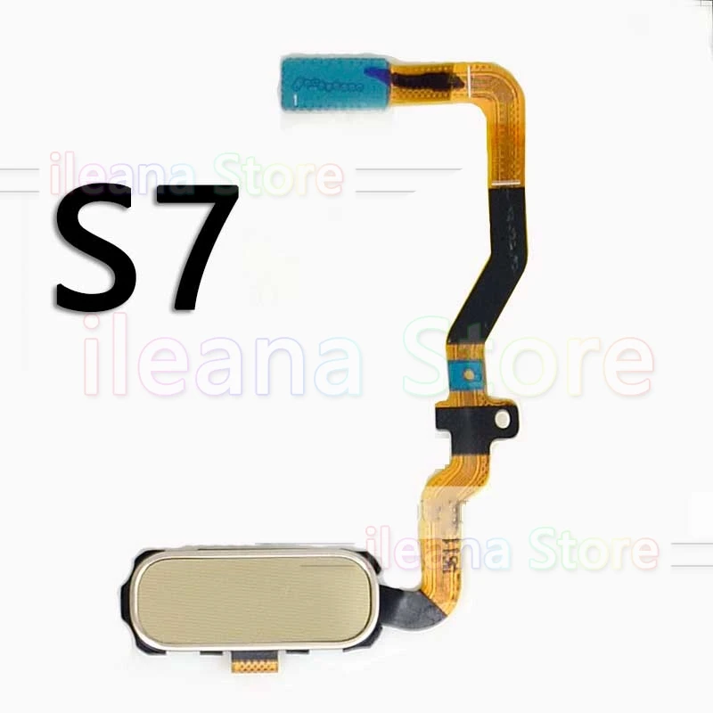 Для samsung Galaxy S7 Edge G9300 G930F G9350 G935F оригинальная кнопка домой датчик отпечатков пальцев шлейф часть