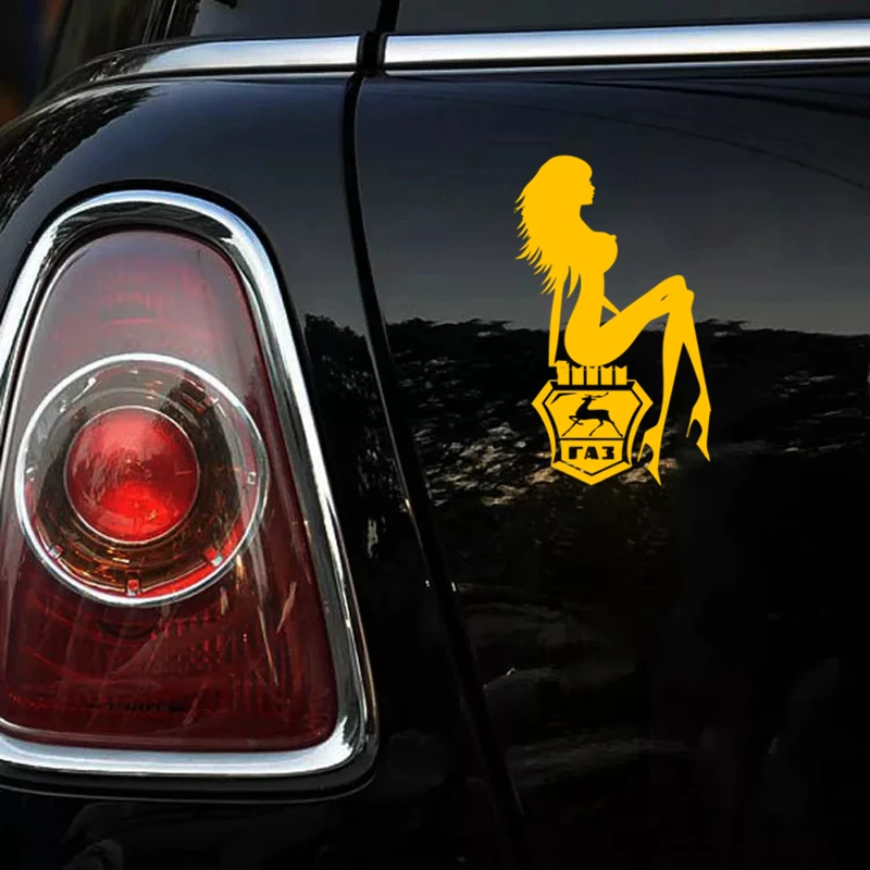CS 1223#14*23см наклейки на авто Газ секси Девушка водонепроницаемые машину наклейка