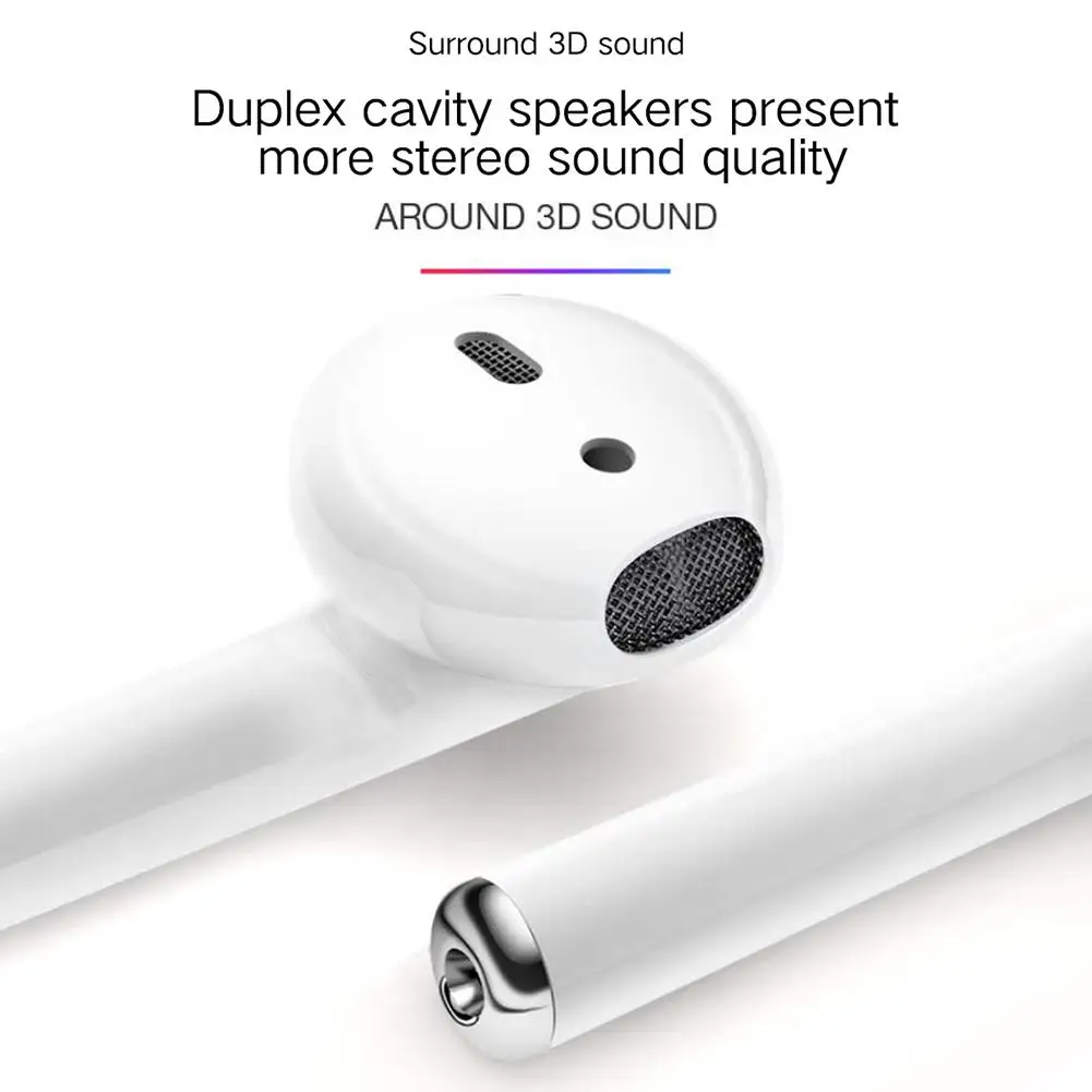 Sports Wireless Charging Portable Earphone Touch Type Bluetooth Earphones Binaural Calls Smart With Mic | Электроника