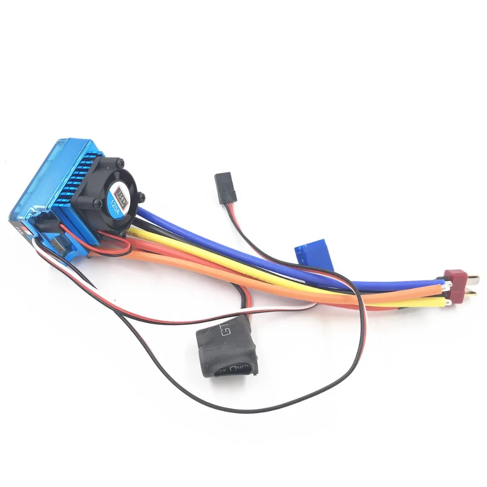 Горячее предложение! Распродажа! 1 шт. профессиональный 120A ESC сенсорный бесщеточный регулятор скорости для 1/8 1/10 автомобиль/грузовик гусеничный автомобиль б/у RC части и асса