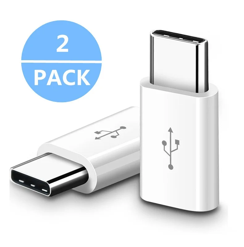 2 шт. адаптер Type-C для Micro USB Sharp AQUOS S2/AQUOS S3/A1/X1 конвертер быстрое зарядное устройство