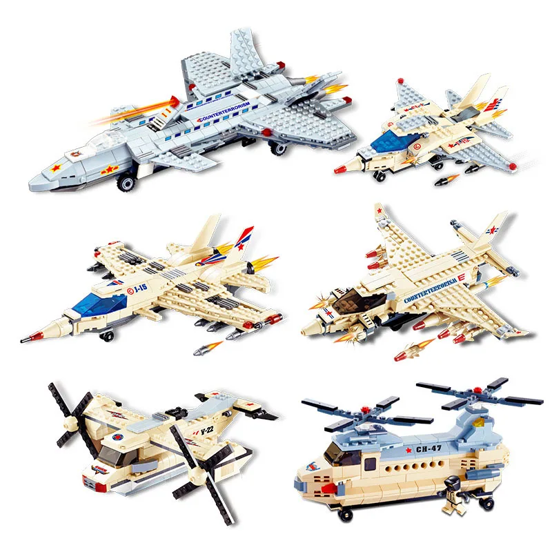 Howplay Военная Униформа здания Конструкторы сборки модель истребитель Танк Humvee