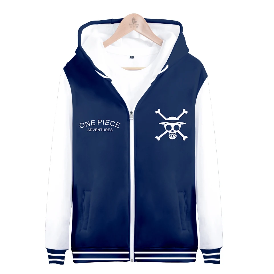 

2019 One Piece 3D Printed Zipper Hoodies Women/Men Fashion Long Sleeve Hooded Sweatshirts Hot Sale Casual Streetwear Clothes