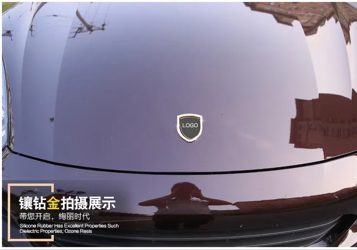 2 цвета автомобиля значок украшение Логотип рамка наклейки для Porsche 911 718 Macan Panamera