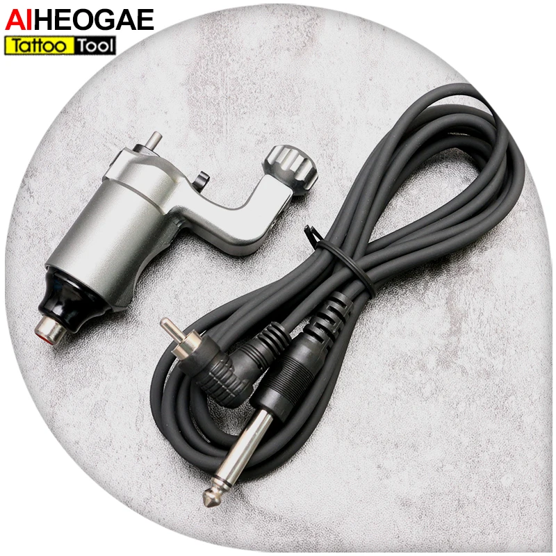 Вращающаяся машинка для татуировки алюминиевый разъем типа RCA пистолет