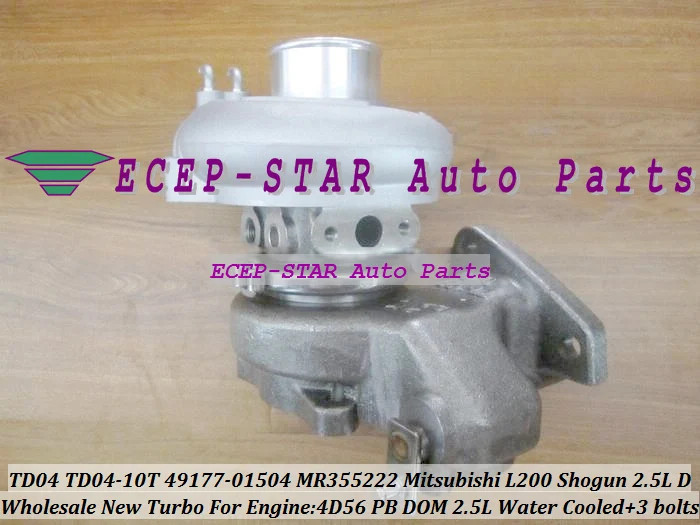 Турбокомпрессор турбины Turbo TD04 49177 01504 MR355222 для Mitsubishi Pajero II L200 L300 Shogun 4D56 PB 4D56PB DOM 4D56T
