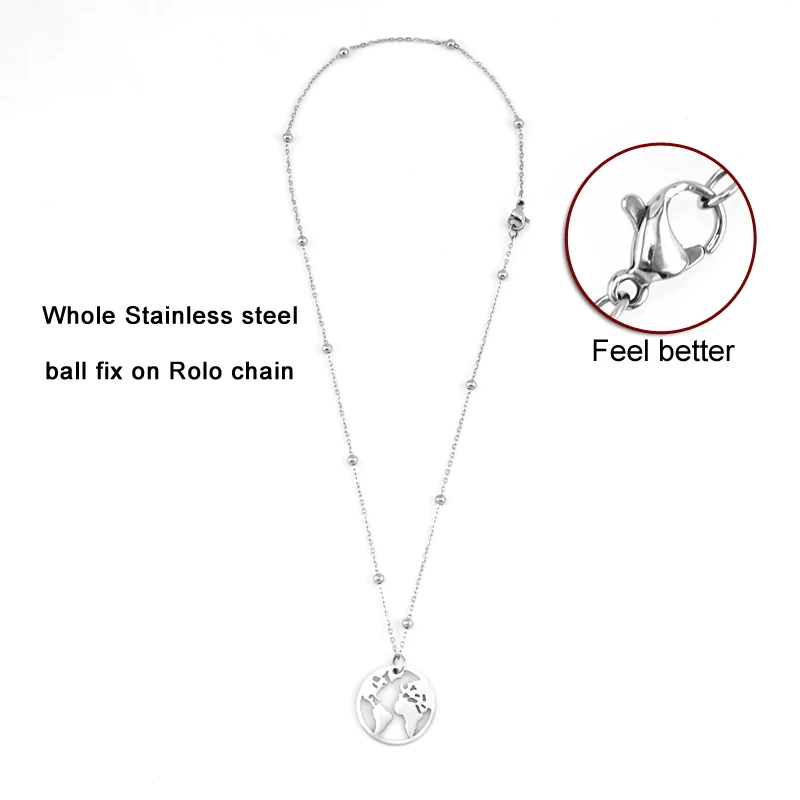 Ожерелья из нержавеющей стали 100% для женщин и мужчин металлическое ожерелье