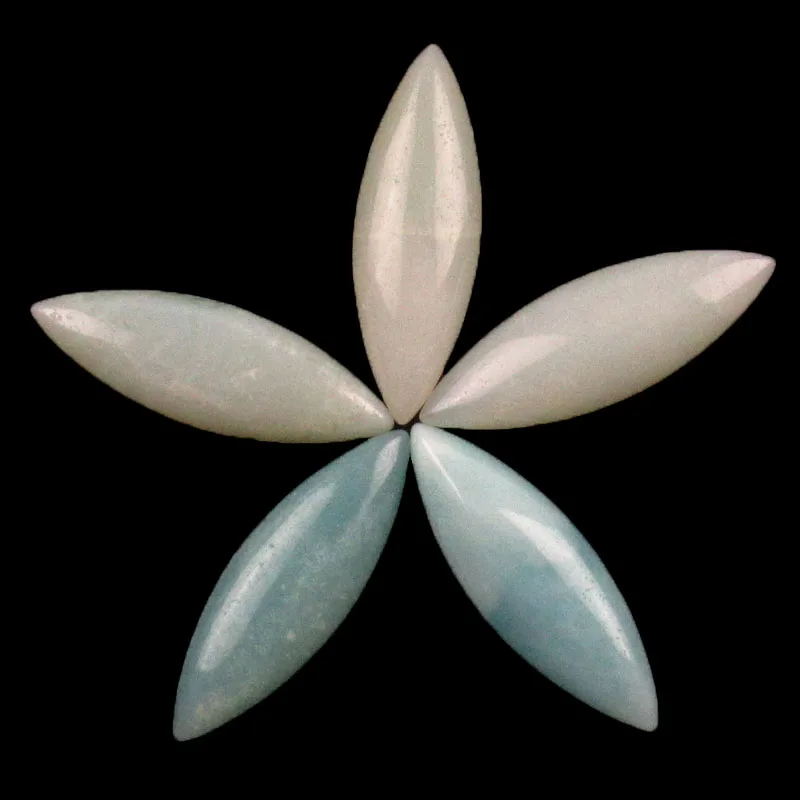 Amazonite Gem Cab 8 шт. 30x10x4 мм кабошон yl1931403 (отправка наугад)|Шармы| |