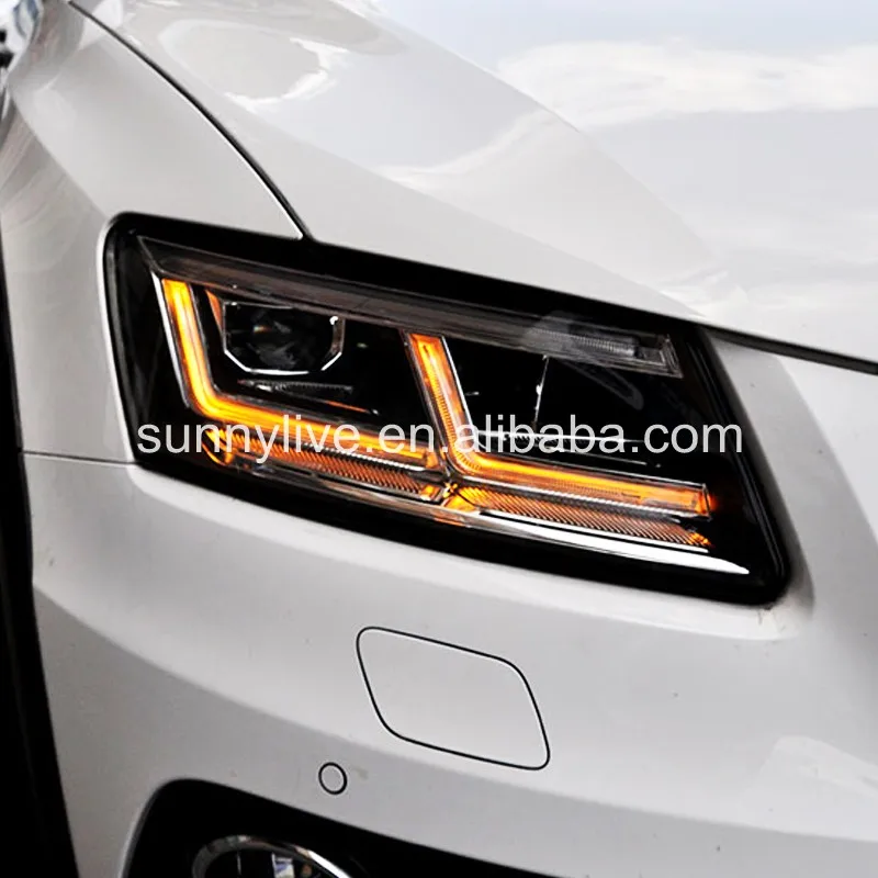 Светодиодный налобный фонарь с объективом проектора для Audi Q5 2009 2018 LD|Фара авто в