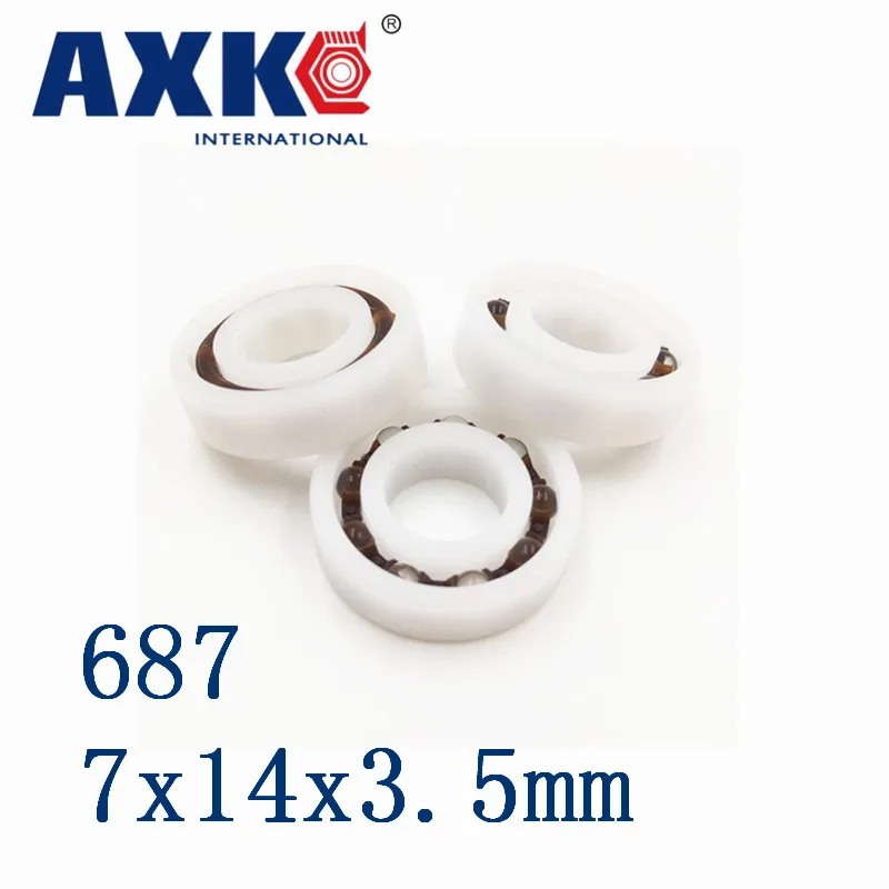 Axk 687 Pom (10 шт.) пластиковые шариковые Подшипники 7x14x3 5 мм стеклянные шарики 7*14*3 |