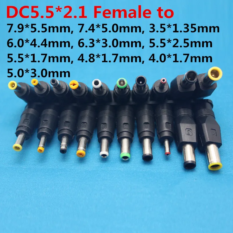 10 шт. DC конверсионная головка 5 5*2 1 мм мама до 7 9x5 4x5 0 3 5x1 35 6 0x4 3x1 4 3x3 5/4 8/4 0x1