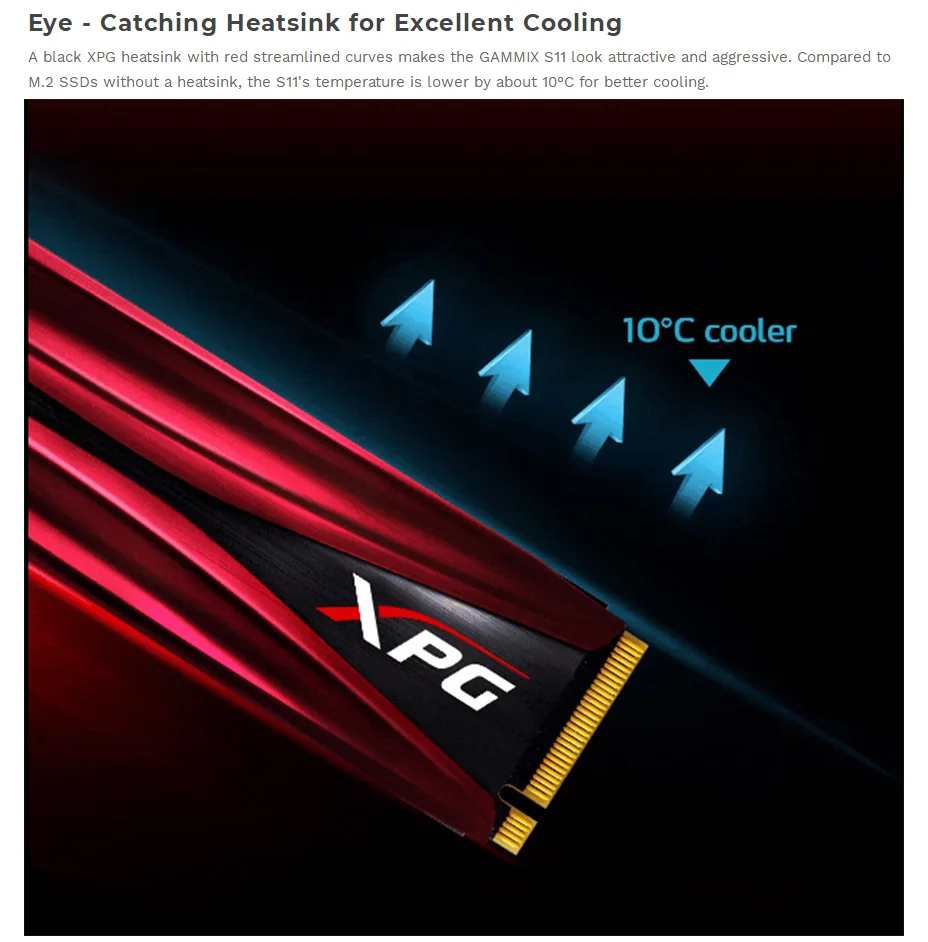 Твердотельный Накопитель ADATA XPG S11 GAMMIX Pro PCIe Gen 3x4 M.2 2280 для ноутбука Настольный внутренний жесткий диск 256G 512G M Ssd