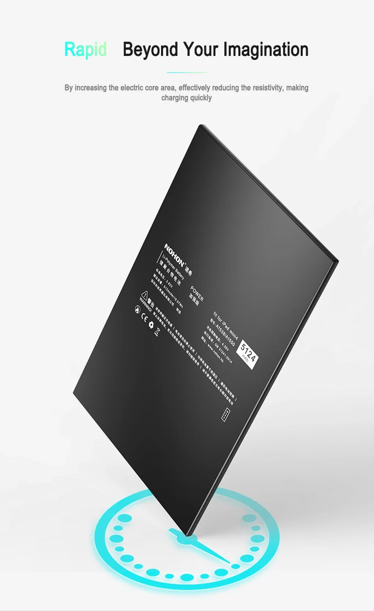 Аккумулятор NOHON для iPad Mini 4 Mini4 A1550 A1538, Сменный аккумулятор для планшета, 3,82 в, литий-полимерная батарея большой емкости